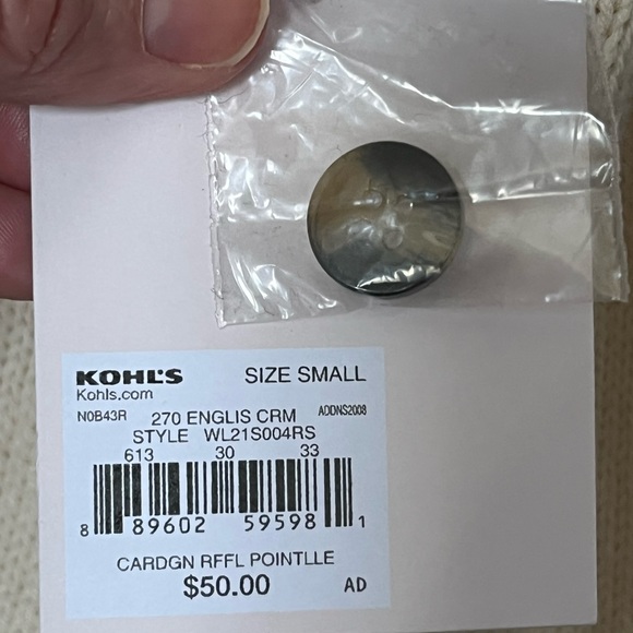 NWT! Pretty Lauren Conrad Cropped Cardigan - Picture 4 of 6